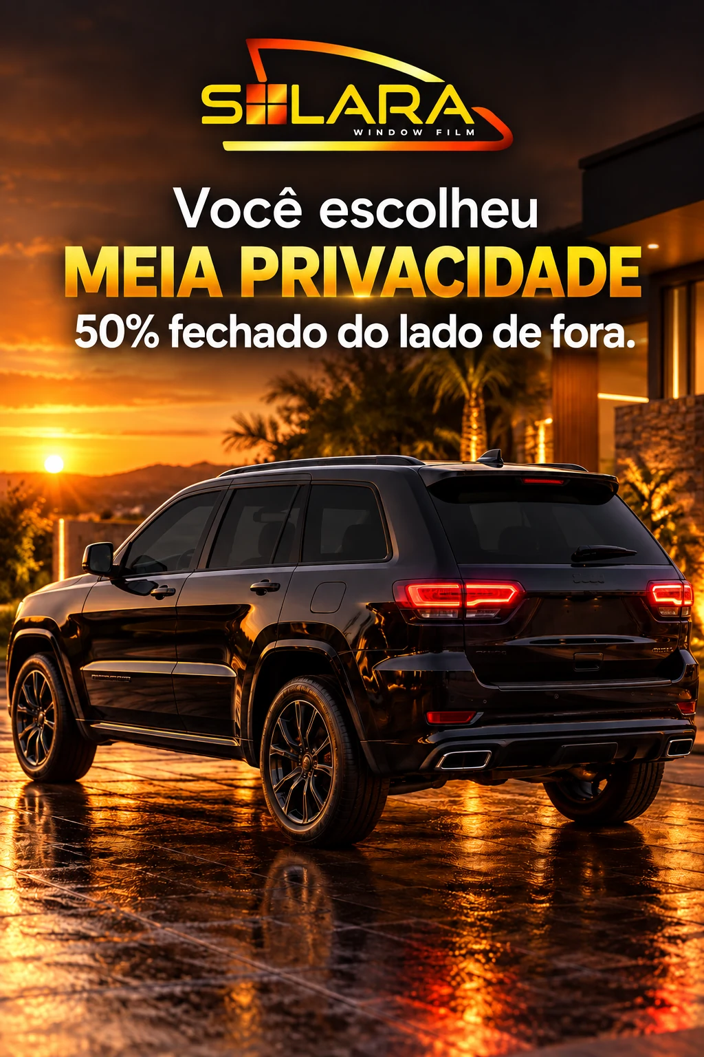 Você escolheu Meia privacidade.